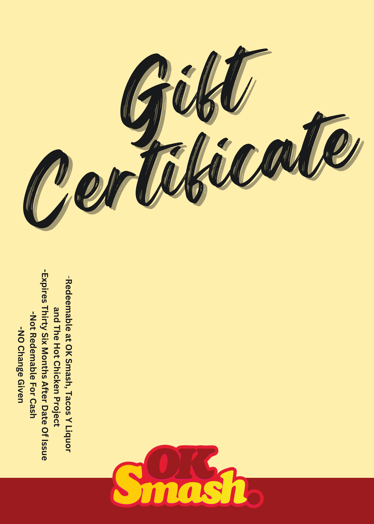 In Store Gift Card