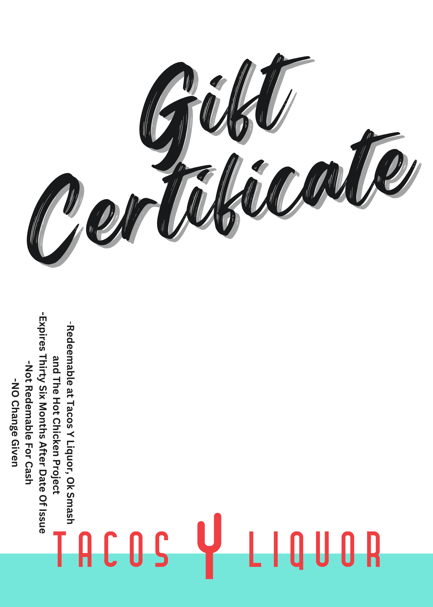 In Store Gift Card